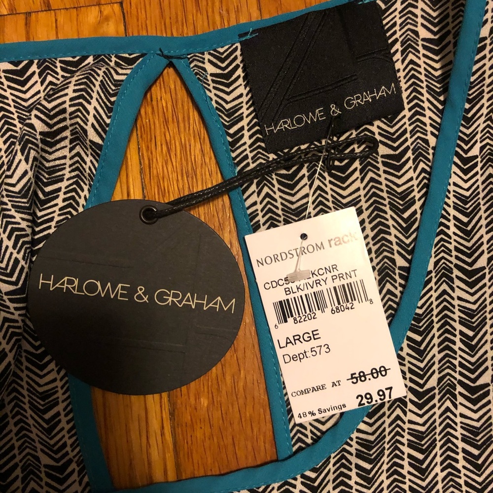 Harlowe & Graham Open Back Tank Top - Picture 3 of 8